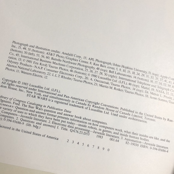 Star Wars Question & Answer Book About Computers Fred D'Ignazio - Picture 4 of 6